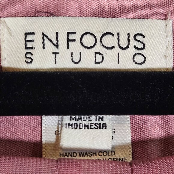 Enfocus Studio Pink & Black Polka Dot Sheath Dress Size 8 - Picture 12 of 13